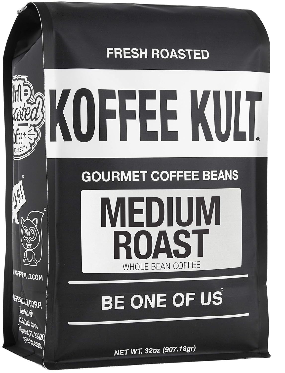 Koffee Kult - Medium Roast Coffee Beans Artisan Small Batch Direct Ship From Roaster, 32oz